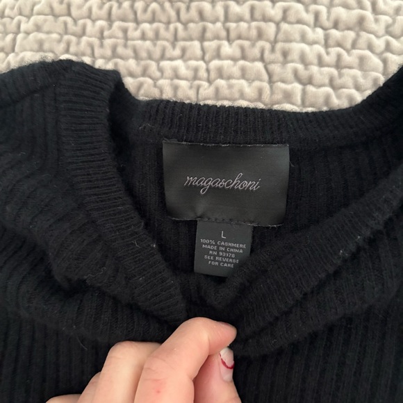 Women’s long sleeve Black Cashmere Women's Top size large - Picture 2 of 2